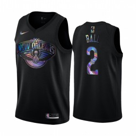 Camiseta Hombre New Orleans Pelicans Lonzo Ball 2 Iridescent HWC Collection Swingman
